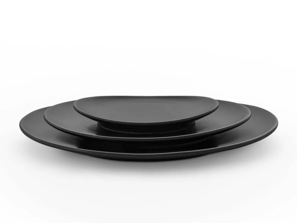 ORYOKI Sushi Teller|Japanisches Porzellan*Steingut Teller Infinity oval, 3 Größen