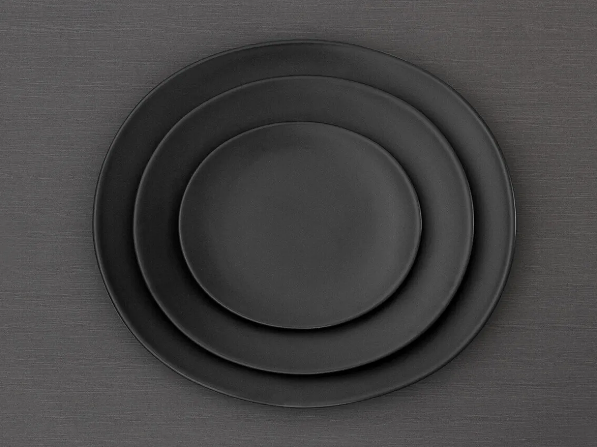 ORYOKI Sushi Teller|Japanisches Porzellan*Steingut Teller Infinity oval, 3 Größen
