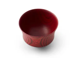 ORYOKI Holzschalen|Lacquerware*Suppenschale, Reisschale Koma, Urushi rot