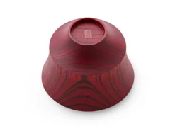 ORYOKI Holzschalen|Lacquerware*Suppenschale, Reisschale Koma, Urushi rot