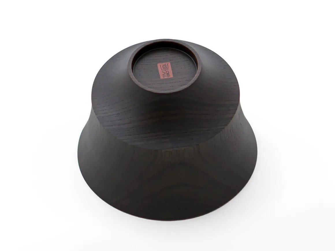 ORYOKI Holzschalen|Lacquerware*Suppenschale, Reisschale Koma, Urushi schwarz