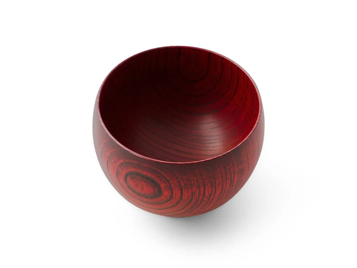 ORYOKI Holzschalen|Lacquerware*Suppenschale, Reisschale Mari, Urushi rot