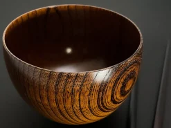 ORYOKI Holzschalen|Lacquerware*Suppenschale, Reisschale Sensai, Urushi braun