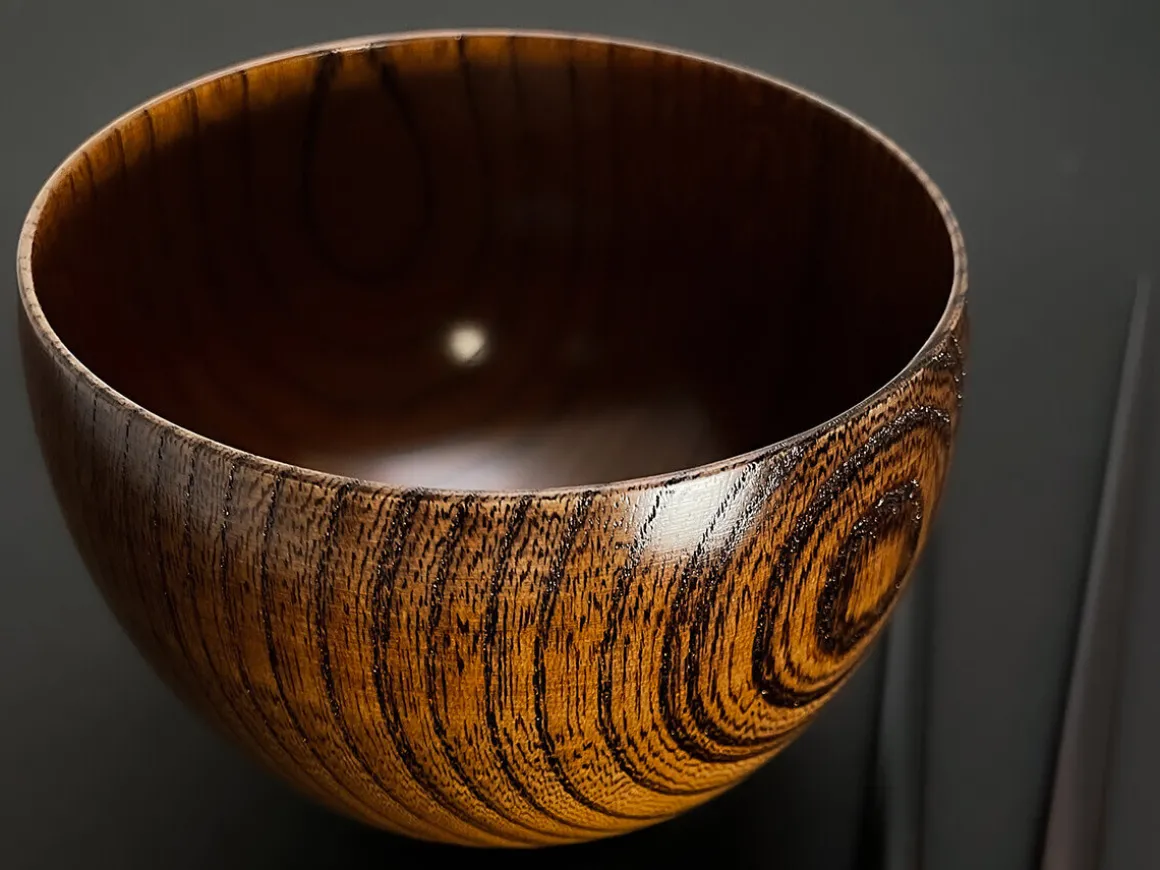 ORYOKI Holzschalen|Lacquerware*Suppenschale, Reisschale Sensai, Urushi braun