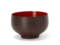 ORYOKI Holzschalen|Lacquerware*Suppenschale Urushi Mizu duo red, 260 ml