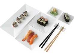 ORYOKI Sushi-Set|Japanisches Porzellan*Sushi Set Arita Houen, 2 Personen, Geschenkbox