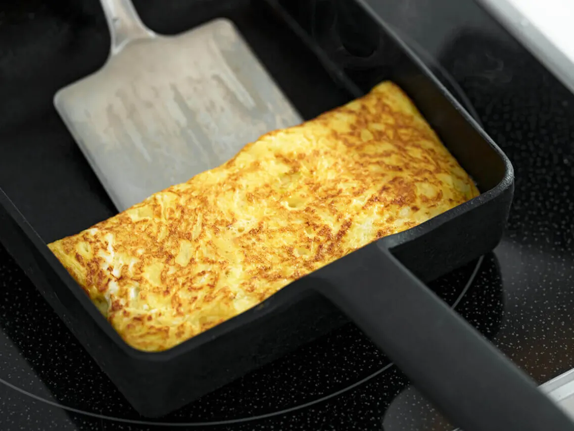 ORYOKI Gusseisenpfannen*Tamagoyaki Omelettpfanne kokotama, Oigen