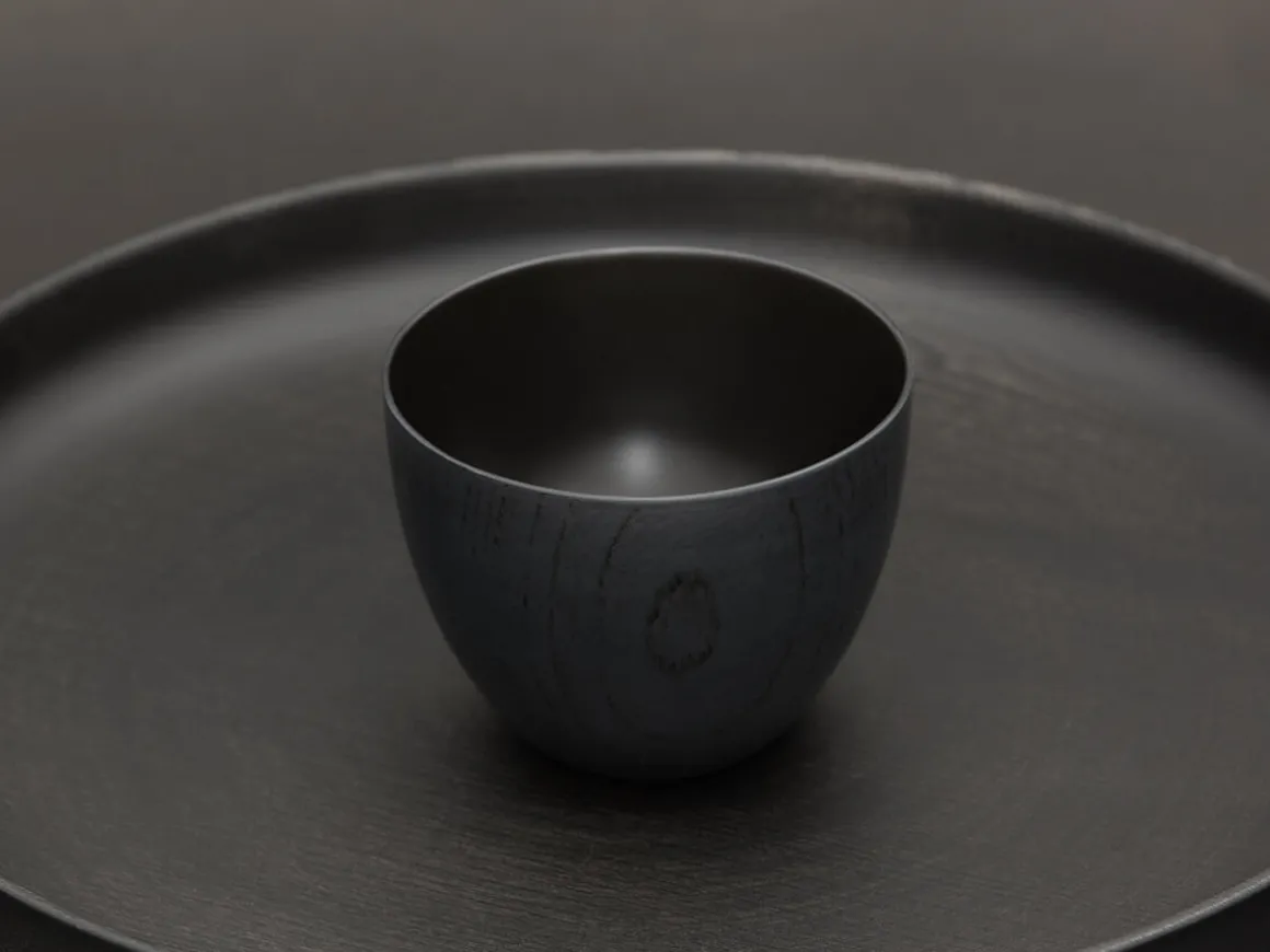 ORYOKI Teeschalen Und Becher|Holzschalen*Tasse Kumi-wan Urushi, 200 ml, marine