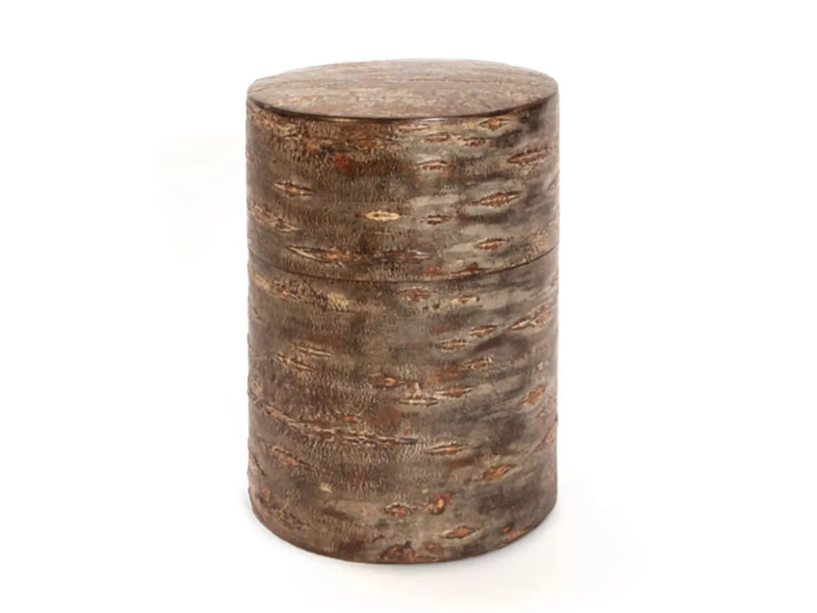 ORYOKI Teedosen*Teedose Kizutsu Kirschholz marmoriert, 150 g
