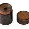 ORYOKI Teedosen*Teedose Urushi Nuri, Holz, braun