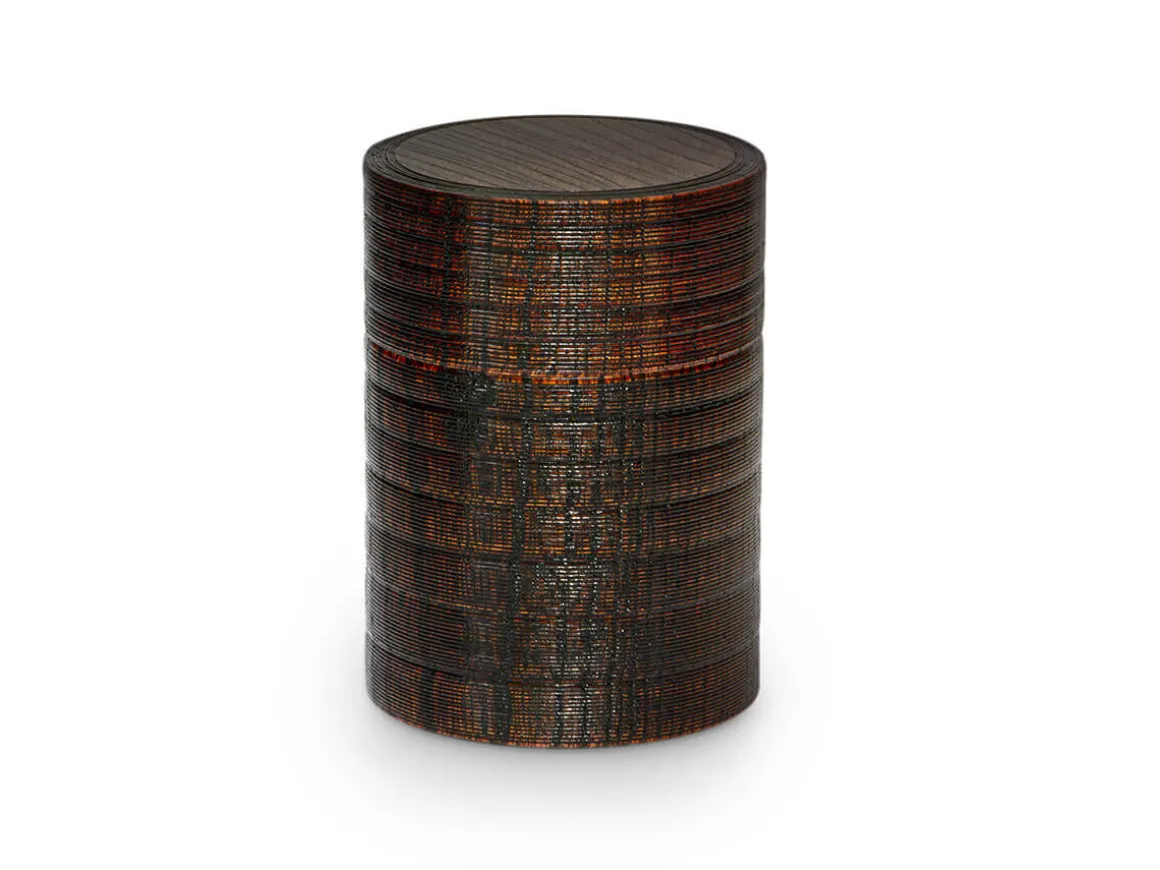 ORYOKI Teedosen*Teedose Urushi Nuri, Holz, braun