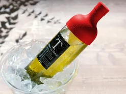 ORYOKI Mizudashi (Tee Kalt Aufgießen)*Teeflasche mit Sieb, HARIO Filter in Bottle, 750 ml, rot