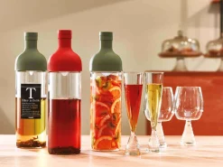 ORYOKI Mizudashi (Tee Kalt Aufgießen)*Teeflasche mit Sieb, HARIO Filter in Bottle, 750 ml, grün