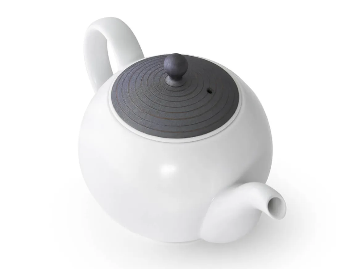 ORYOKI Japanische Teekannen|Teegeschirr*Teekanne Sabi-sen mon, Porzellan, 300 ml