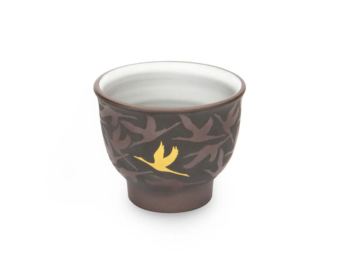 ORYOKI Teeschalen Und Becher|Teegeschirr*Teeschale Kintsuru Mitsukoshi, Banko Yaki, 60 ml
