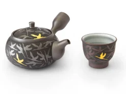 ORYOKI Teeschalen Und Becher|Teegeschirr*Teeschale Kintsuru Mitsukoshi, Banko Yaki, 60 ml