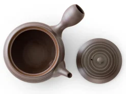ORYOKI Japanische Teekannen|Teegeschirr*Teeservice Kuro Koma, Banko Yaki, 4-teilig