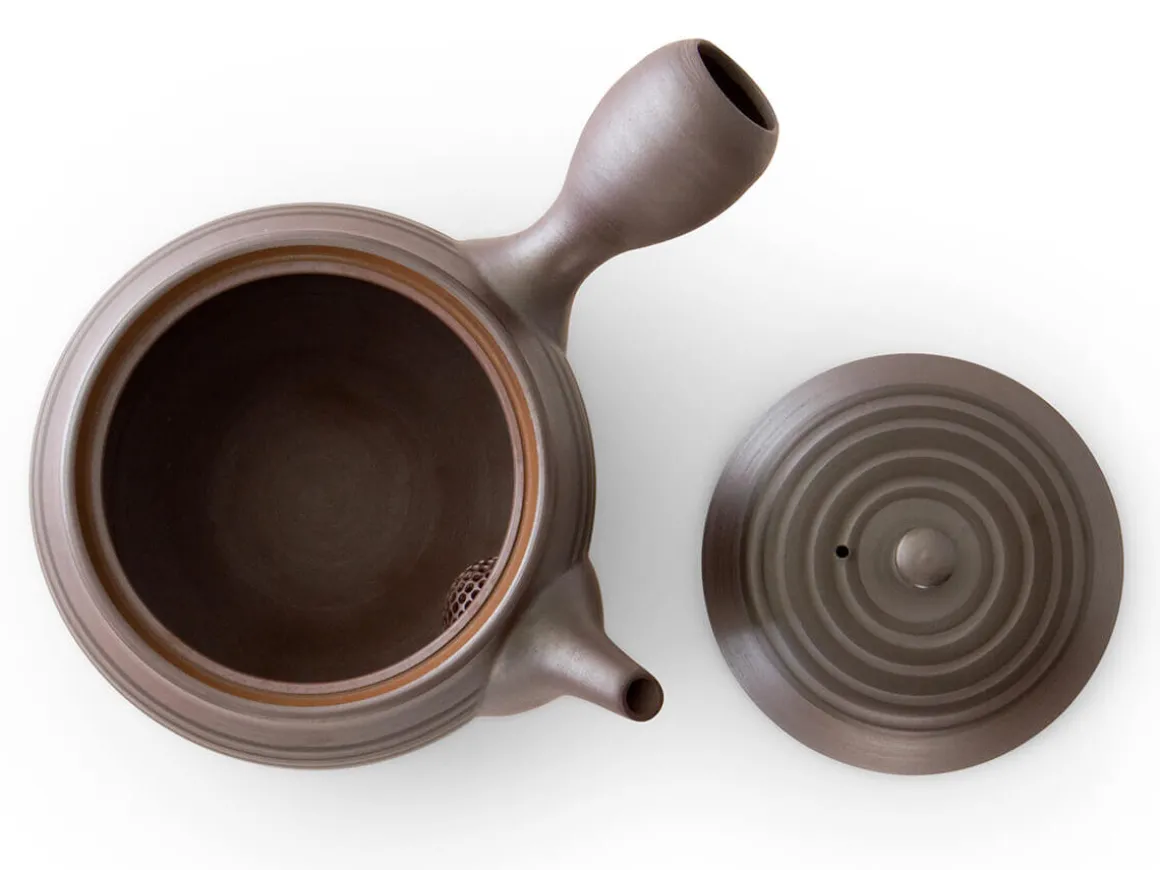 ORYOKI Japanische Teekannen|Teegeschirr*Teeservice Kuro Koma, Banko Yaki, 4-teilig