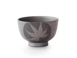 ORYOKI Japanische Teekannen|Teegeschirr*Teeservice Kuro Momiji, Banko Yaki, 4-teilig