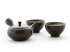 ORYOKI Japanische Teekannen|Teegeschirr*Teeservice Kurodei Kyogata, 3-teilig