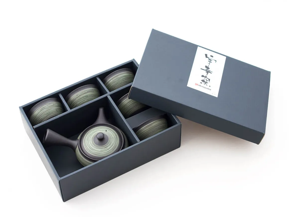 ORYOKI Japanische Teekannen|Teegeschirr*Teeservice Nichiyobi, 6-teilig