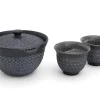 ORYOKI Japanische Teekannen|Teegeschirr*Teeservice Shiboridashi Nanban Mishimazume, 3-teilig