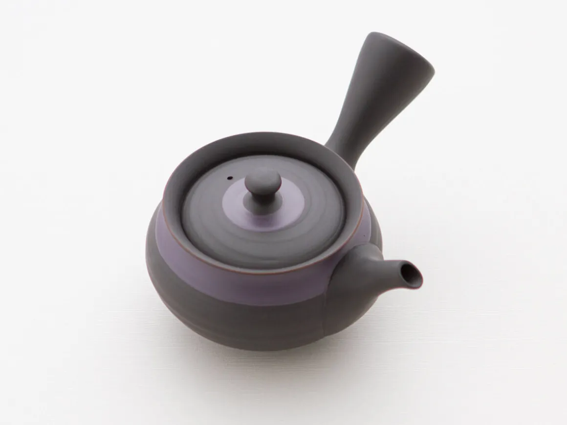 ORYOKI Japanische Teekannen|Teegeschirr*Teeservice Shu Hira Murasakinakaobi, 3-teilig