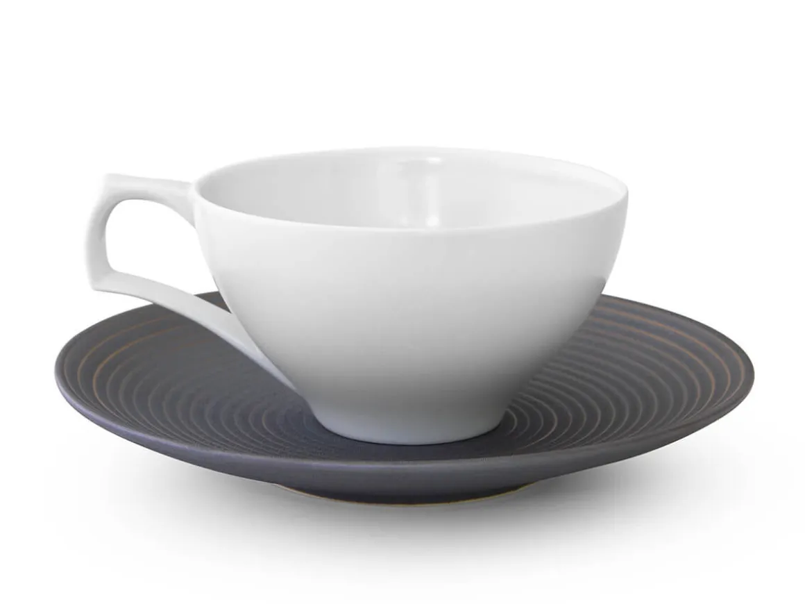 ORYOKI Teeschalen Und Becher|Teegeschirr*Teetasse mit Untertasse Sabi-sen mon