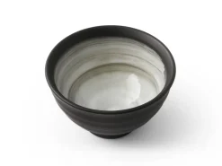 ORYOKI Teeschalen Und Becher|Teegeschirr*Teetasse Yakisime Kuro yunomi