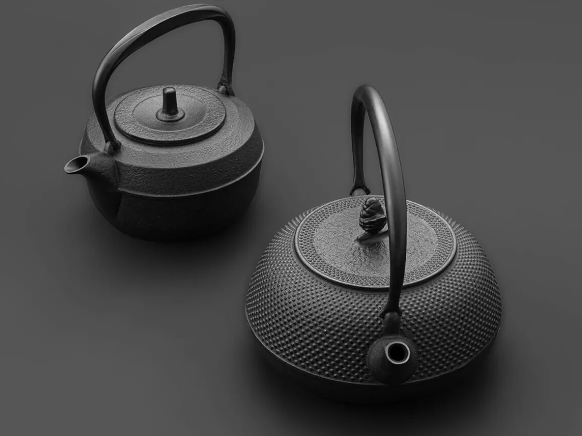 ORYOKI Tetsubin Gusseisen Wasserkessel|Teekanne Gusseisen*Tetsubin, Wasserkessel Gusseisen 1,7 l HIRAMARU ARARE, Iwachu (IH)