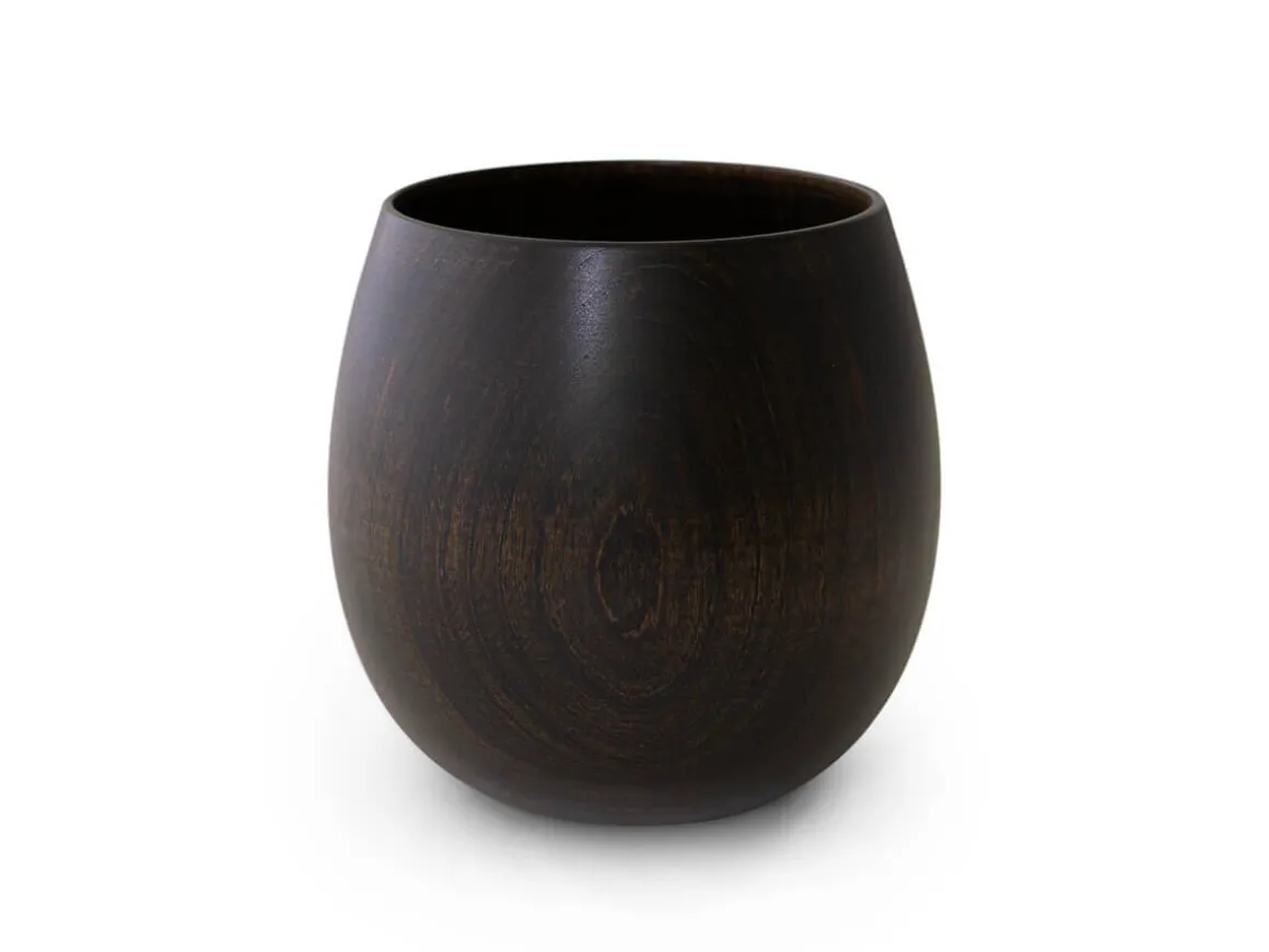 ORYOKI Teeschalen Und Becher|Lacquerware*Trinkbecher Sakura Yunomi Tamago, schwarz