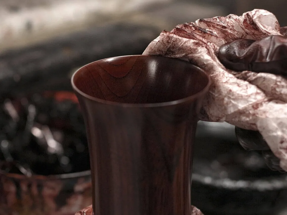 ORYOKI Teeschalen Und Becher|Lacquerware*Trinkbecher Usubiki M, schwarz