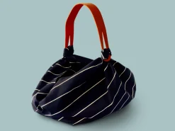 ORYOKI Furoshiki*Umhängetasche Furoshiki Sutoraipu, marine, 70 cm