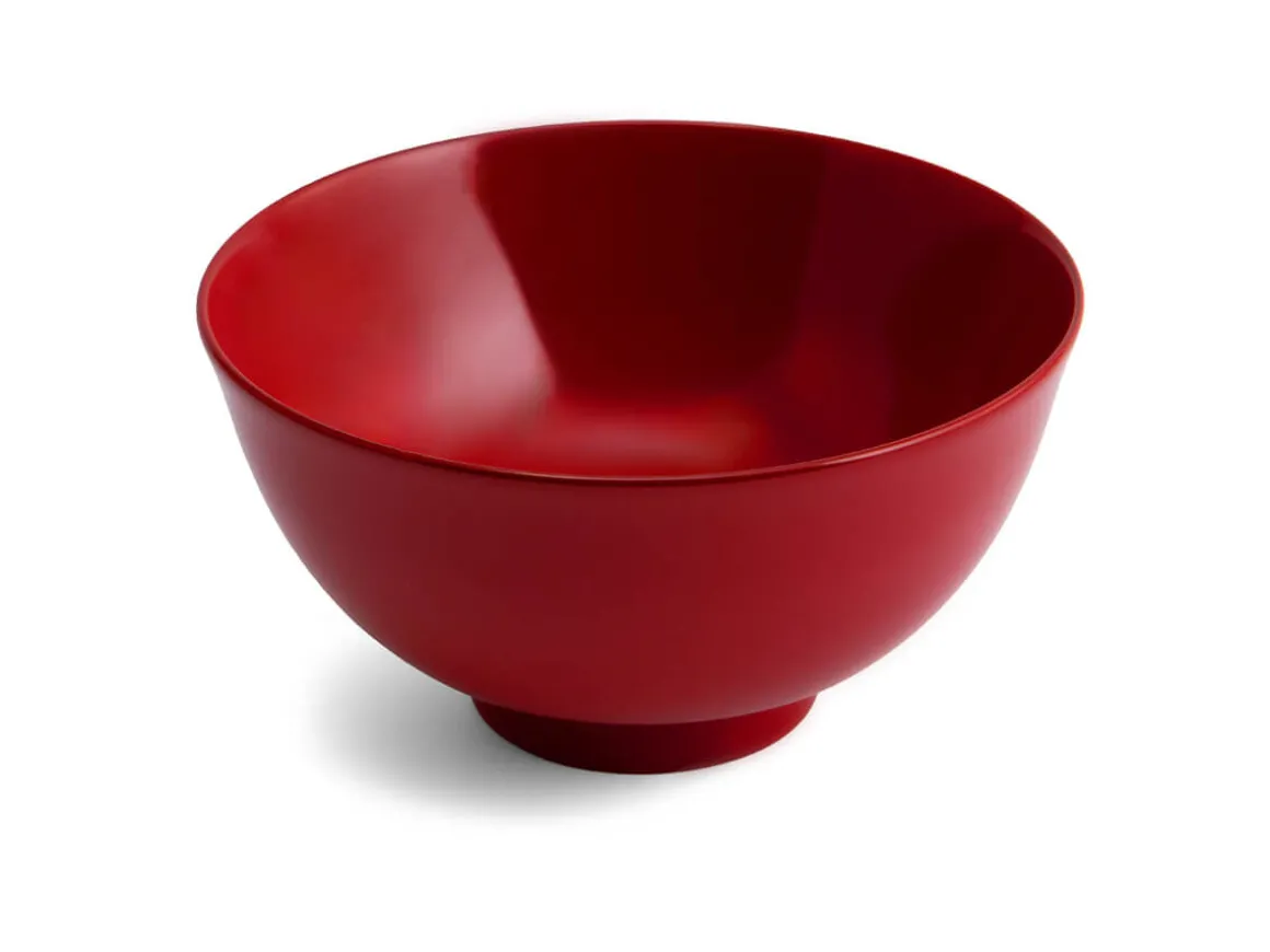 ORYOKI Holzschalen|Lacquerware*Urushi Reisschale Kenro L, rot