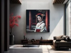 ORYOKI Wandbilder*Wandbild Geisha #2, farbig, 1:1
