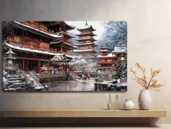 ORYOKI Wandbilder*Wandbild Kyoto Gosho #3, farbig 16:9