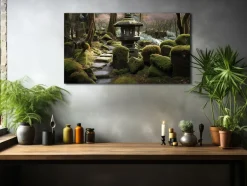 ORYOKI Wandbilder*Wandbild Nihonteien #3, japanischer Garten, farbig, 16:9