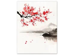 ORYOKI Wandbilder*Wandbild Wabi Sabi Sakura #2, farbig 3:4