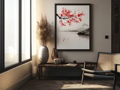 ORYOKI Wandbilder*Wandbild Wabi Sabi Sakura #2, farbig 3:4