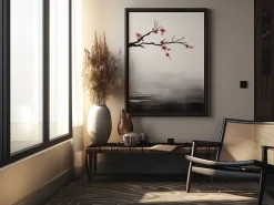 ORYOKI Wandbilder*Wandbild Wabi Sabi Sakura #3, farbig 3:4