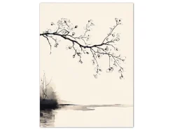 ORYOKI Wandbilder*Wandbild Wabi Sabi Sakura #5, farbig 3:4