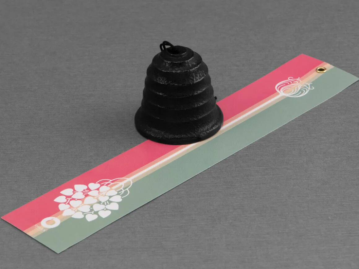 ORYOKI Windspiele (Furin)*Windspiel, Furin Hamon Schwarz